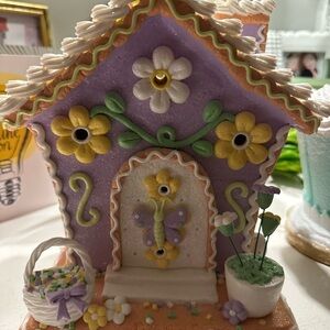 New Pastel Gingerbread House Decor light up